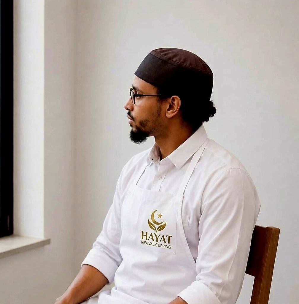 AbdulMajid Abu Bakr, lead male certified Hijama therapist at Hayat Revival Cupping